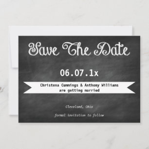 Schultafel Save The Date Einladung