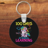 Schultag 100 Tage 1 Schlüsselanhänger (Vorderseite)