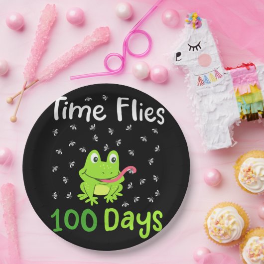 Schultag 100 Tage 34 Pappteller (Party)