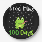 Schultag 100 Tage 34 Pappteller (Vorderseite)