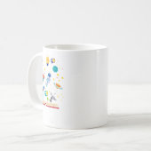 Schultag 100 Tage intelligenter Bücher Platz über  Kaffeetasse (Vorderseite Links)