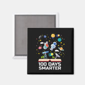Schultag 100 Tage intelligenter Bücher Platz über Magnet (Vorderseite/Rückseite)
