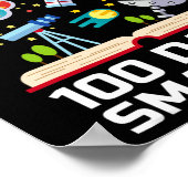 Schultag 100 Tage intelligenter Bücher Platz über Poster (Ecke)