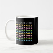 Schultag 100. Vintag Teacher Retro Kaffeetasse (Links)
