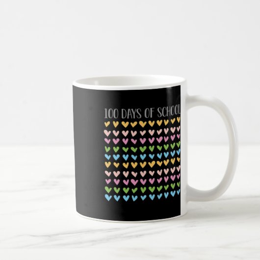 Schultag 100. Vintag Teacher Retro Kaffeetasse (Rechts)