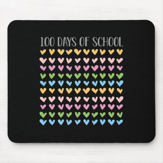 Schultag 100. Vintag Teacher Retro Mousepad (Vorne)