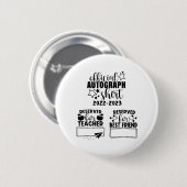 Schultag 2022-2023 Autografischer Abschluss Button (Vorne & Hinten)