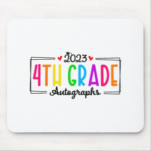 Schultag 2023 Autograph 4. Klasse Abschluss Mousepad