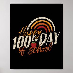 Schultag 2025 Lehrer 100 Schultage Poster