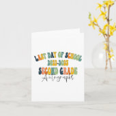 Schultag 2. Klasse Autographs 2023 Karte (Gelbe Blume)