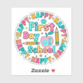 Schultag Aufkleber (Blatt)