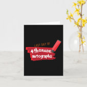 Schultag Autogramm-Grundstufe 4 Karte (Gelbe Blume)