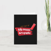 Schultag Autograph Elementarstufe 5. Klasse Karte (Vorderseite)