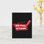 Schultag Autograph Elementarstufe 5. Klasse Karte (Gelbe Blume)
