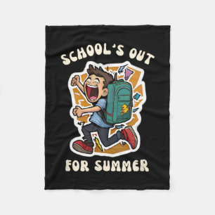 Schultag - Die Funny School ist für den Sommerspas Fleecedecke