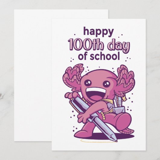 Schultag Einladung (Vorne/Hinten)