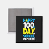 Schultag Haupt 100 Tage Magnet (Vorderseite/Rückseite)