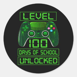 Schultag Jungen Stufe 100 Tage Schulfreigabe Runder Aufkleber