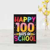 Schultag Kinder 100 Tage 5 Karte (Gelbe Blume)