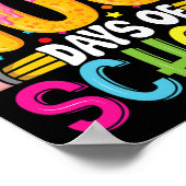 Schultag Kinder 100 Tage 5 Poster (Ecke)