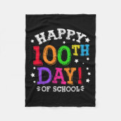 Schultag Kinder 100 Tage 7 Fleecedecke (Vorderseite)