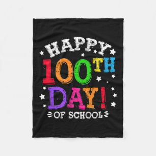 Schultag Kinder 100 Tage 7 Fleecedecke