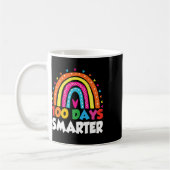 Schultag Lehrer 100 Tage klüger Rainb Kaffeetasse (Links)