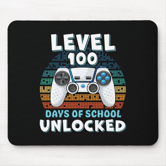 Schultag Mädchen Kinder 100 Tage Schule Mousepad (Vorne)