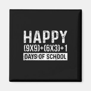 Schultag Mathematiklehrer Student Vintag Magnet