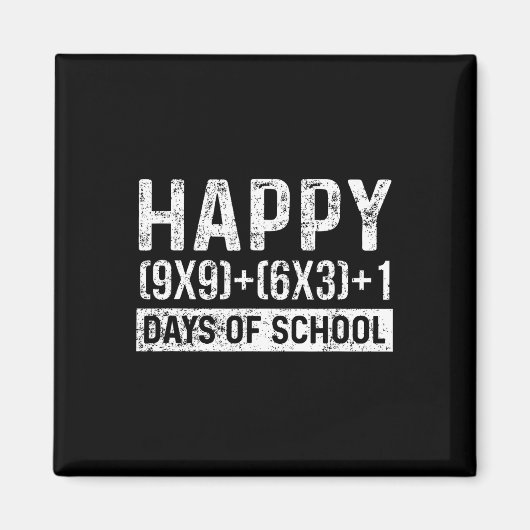Schultag Mathematiklehrer Student Vintag Magnet (Vorne)
