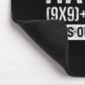 Schultag Mathematiklehrer Student Vintag Mousepad (Ecke)