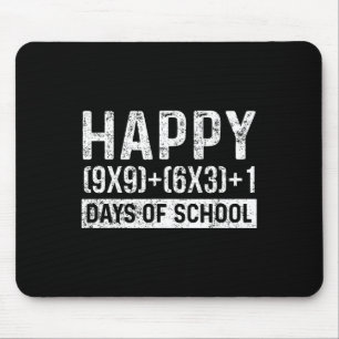 Schultag Mathematiklehrer Student Vintag Mousepad