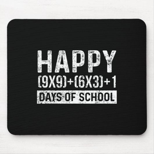 Schultag Mathematiklehrer Student Vintag Mousepad (Vorne)