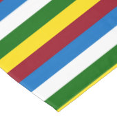 Schultag-Paletten-Streifen Tischdecke (Schrägansicht)