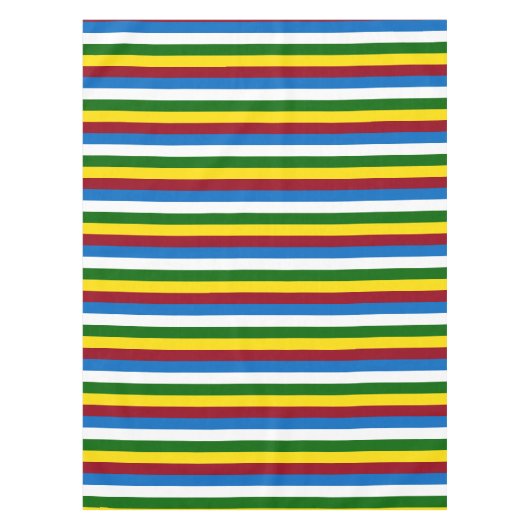 Schultag-Paletten-Streifen Tischdecke (Vorderseite)