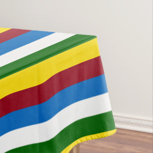 Schultag-Paletten-Streifen Tischdecke