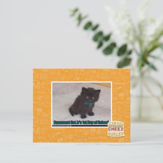 Schultag Postkarte (Stehend Vorderseite)