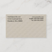 Schultag-Visitenkarte Visitenkarte (Rückseite)