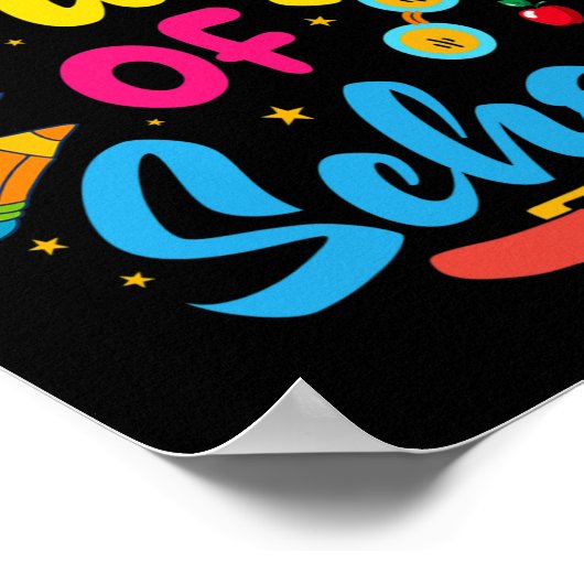 Schultage 100. Schultag Poster (Ecke)