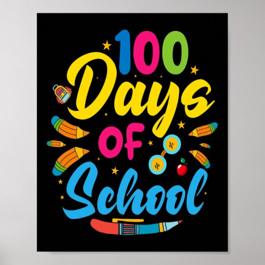 Schultage 100. Schultag Poster (Vorne)