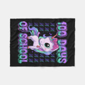 Schultage 100 Tage klüger 100 Tage Fleecedecke (Vorderseite (Horizontal))