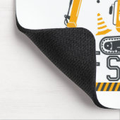 Schultage Bagger Bau 100. Tag Bo Mousepad (Ecke)