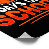 Schultage Basketball für Schüler Trainer Pe Te Poster (Ecke)