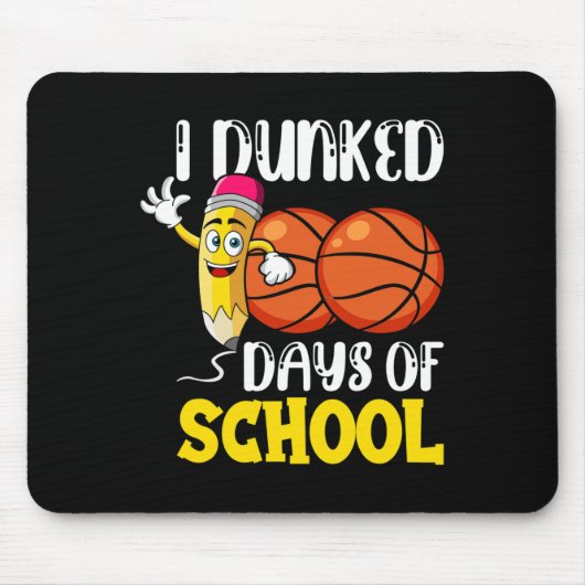 Schultage Basketball Lehrer Student Mousepad (Vorne)