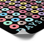 Schultage Donut Niedlich 100. Schultag Poster (Ecke)