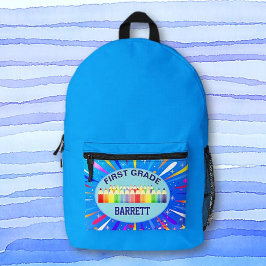 Schultage! Erste Stufe personalisiert Bedruckter Rucksack