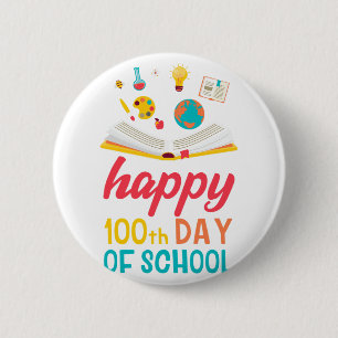 Schultage für Schüler Lehrer Kinder Button