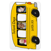 Schultage Gelbes Schulbus-Foto Magnet (Vertikal)
