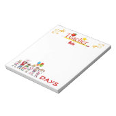 Schultage Lehrer Notepad Notizblock (Rotiert)