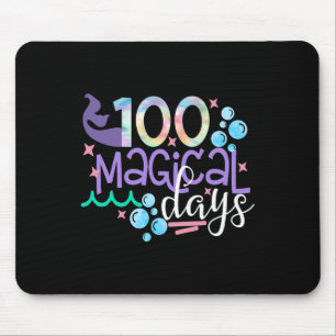 Schultage Meerjungfrauen 100. Schultag W Mousepad
